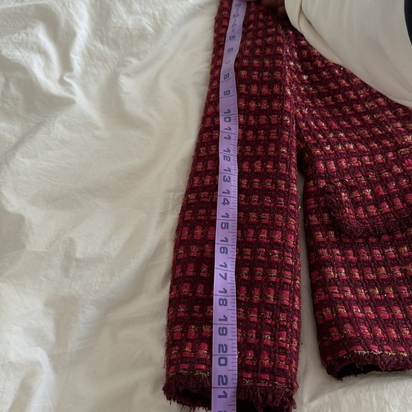 Tory Burch- “Victory” Tweed Blazer Jacket with stringed Trim - Picture 10 of 10